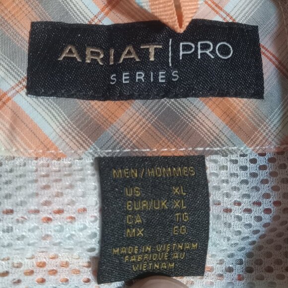 Ariat Pro Series Men's Pro Knox Long Sleeve Button Down Shirt XL 10048440 - Picture 4 of 8